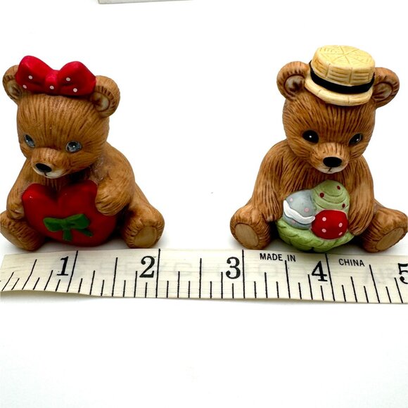 Vintage HOMCO 1413 Calendar Bears set of 2 April February - Picture 2 of 7